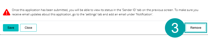 A screenshot of a computer showing the 'save or close' popup. The save button is numbered 3.