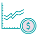 Graphic of chart showing fluctuating revenue over time 