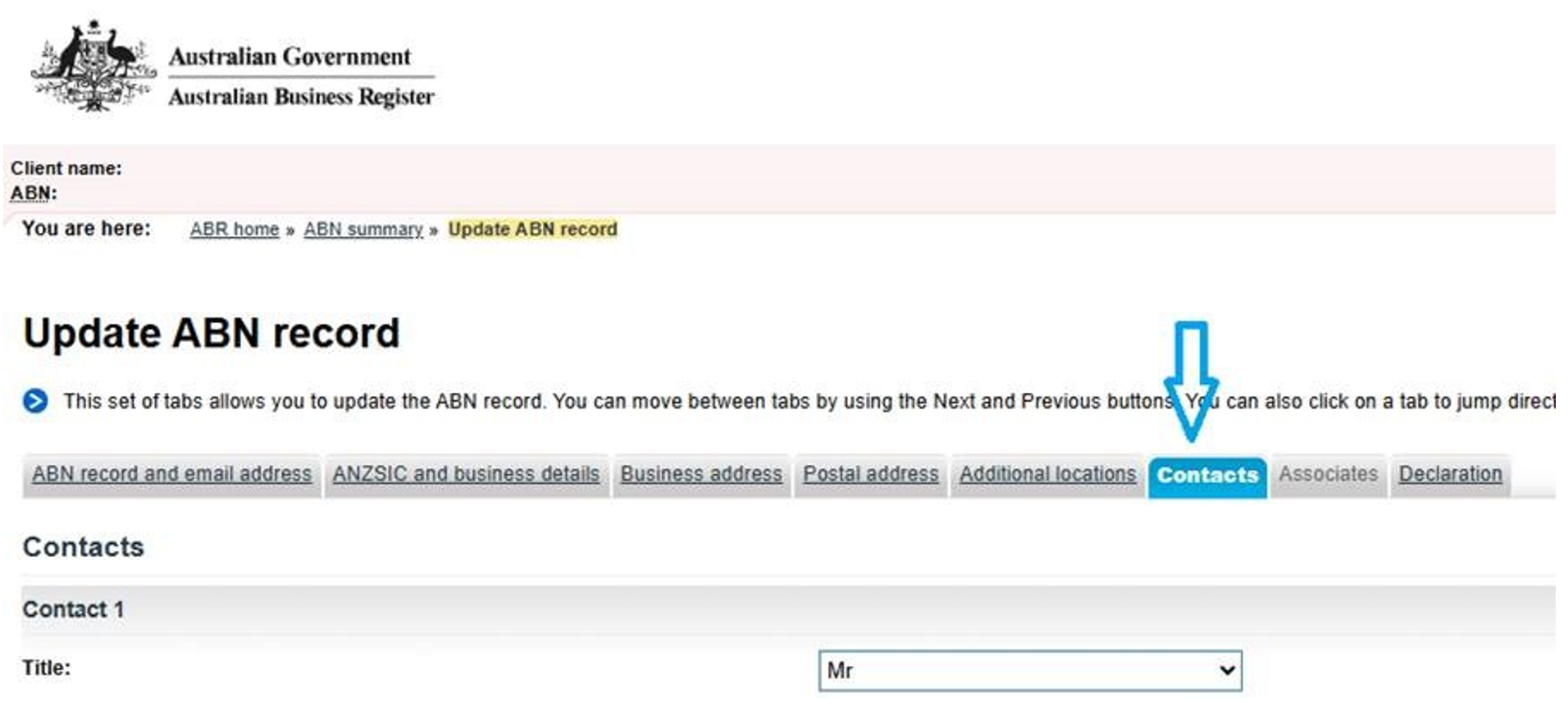 Image of SMS Sender ID Register FAQs - Update ABN record