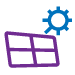Icon for solar industry (solar panel)