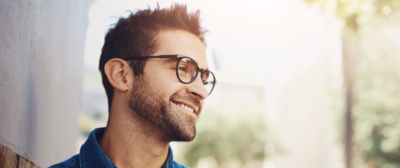 Decorative image - Optimistic man smiling