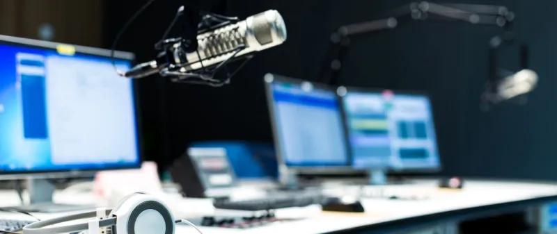 Decorative image - Radio station studio equipment