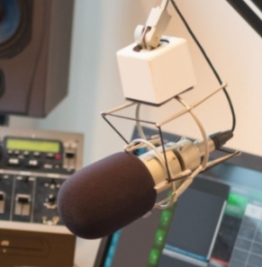 Decorative image - Radio studio interior with various equipment