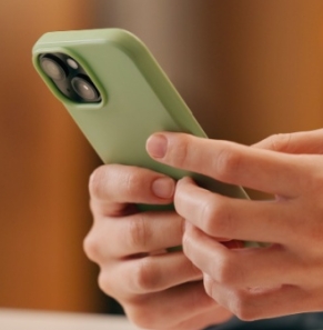 Decorative image - Person using mobile phone